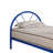 Kingston Blue Twin Metal Bed