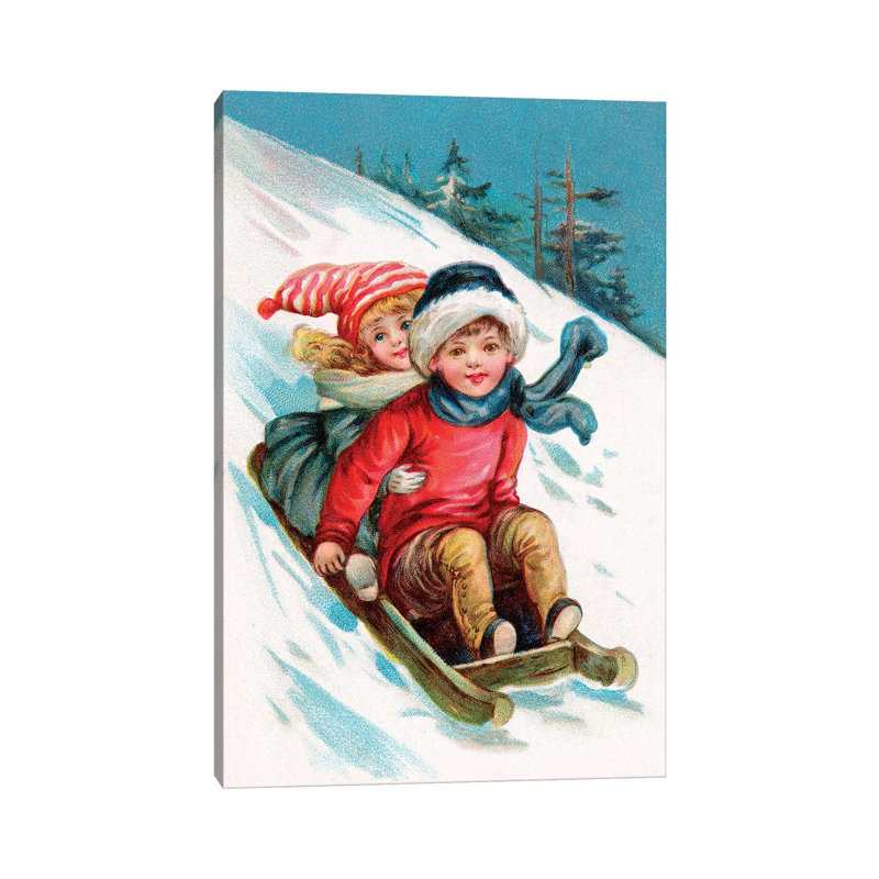 Vintage Christmas I by Vintage Apple Collection - Wrapped Canvas Gallery-Wrapped Canvas Giclée, 30.48 cm H x 45.72 cm W