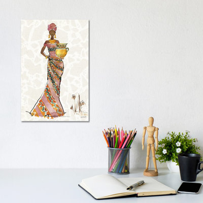 African Flair X by Anne Tavoletti - Gallery-Wrapped Canvas Giclée on Canvas