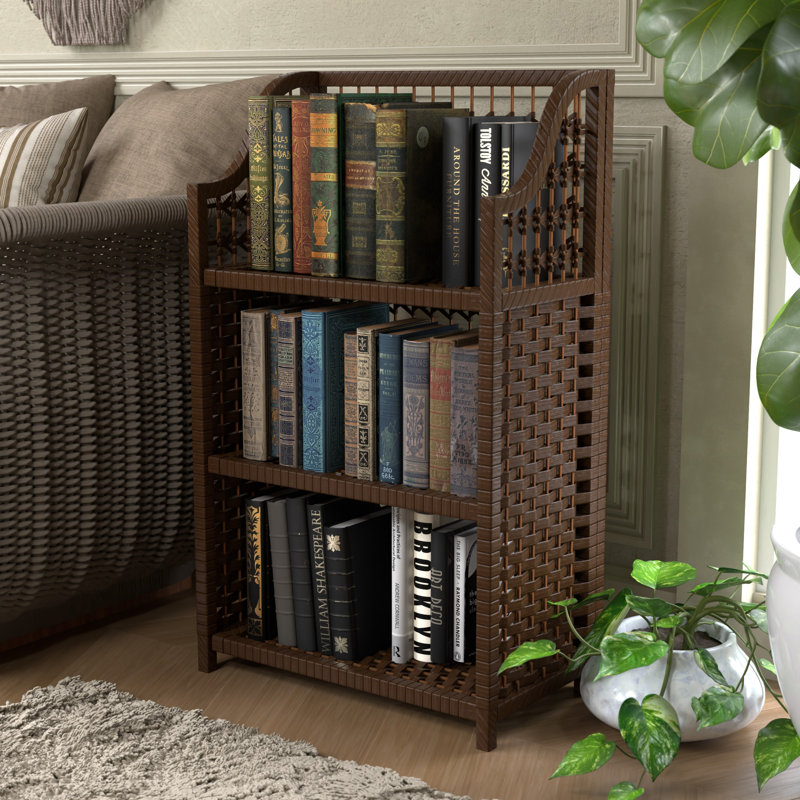 Johns Natural Fiber Shelves, Mocha, (3 Shelves) 34" H x 19.75" W x 10.25" D
