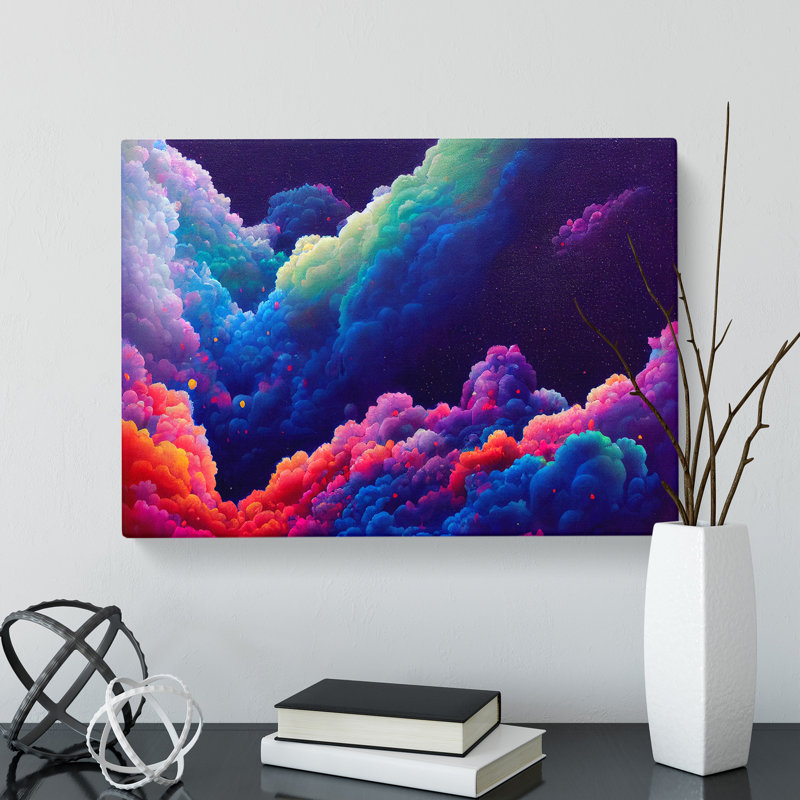Painted Cosmos Vol.5 - Wrapped Canvas, 35cm H x 50cm W x 3cm D