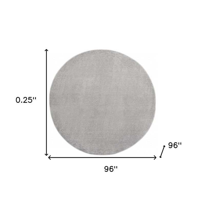 Tapis extérieur gris antidérapant 8 'x 8'
