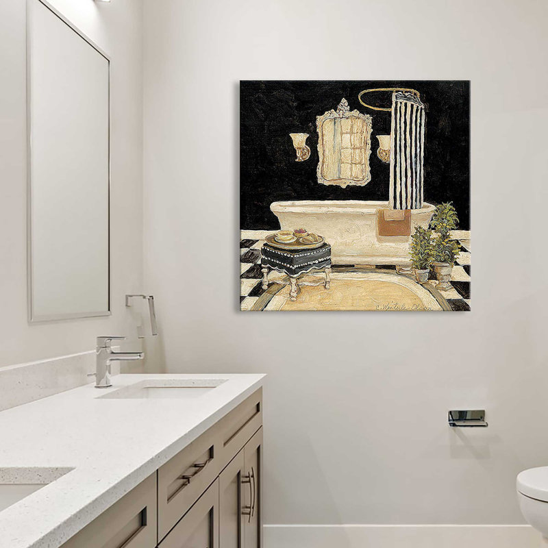 «Maison Bath II (Square)» par Charlene Olson, reproduction, Toile tendue, H 28 po x l 28 po x P 1,5 po
