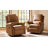 Philip 38" Traditional Leather Swivel Rocker Manual Recliner-1938198893