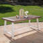 Outdoor Acacia Wood Dining Table with Weather-Resistant Metal Frame-125119819
