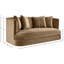 Causeuse en velours Alder-105511598