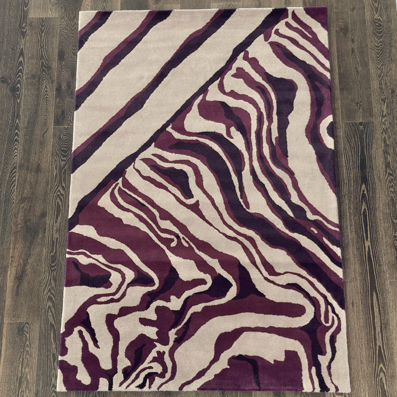Tapis mauve touffeté à la main Ailey, 8' x 10'
