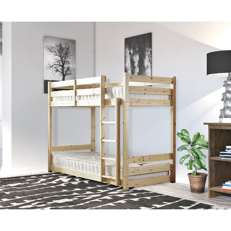 Hoekstra Single (3') Solid Pine Low Bunk Bed