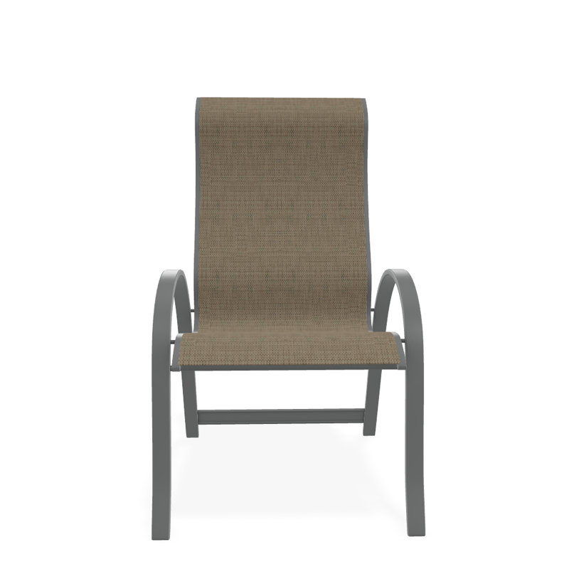 Chaise de patio empilable Hirotaka Supreme, Newport, Graphite texturé