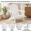 Chaise Adirondack classique de style côtier en bois de pruche massif avec cadre pliable-2134519116-2134519117