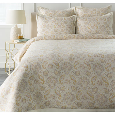 Mona Traditional Cotton Floral Duvet Cover