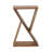 Sherine Solid Reclaimed Wood Accent Side Table Natural