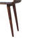 Console en bois de style nordique Amaya, rangement ouvert, châtaignier, brun foncé
