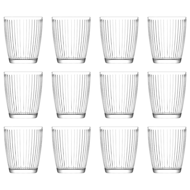 LAV Hestia Glass Tumblers - Pack of 6, 12, 415ml