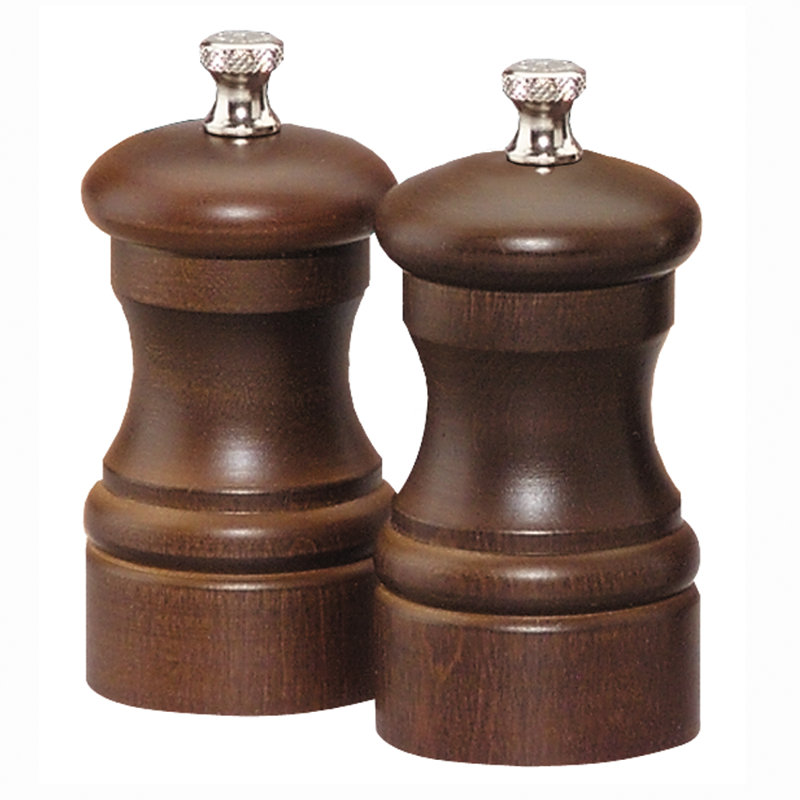 Chef Specialties Capstan Salt and Pepper Grinder Set, Walnut