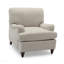 Fauteuil d'appoint avec accoudoirs - avoine de mer