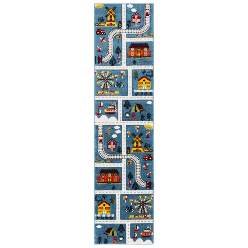 Zeno Polypropylene Rug, Runner 2' x 8'