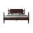 Queen Size Bed Frame, Solid Wood Platform Bed with Headboard & Footboard, Center Metal Legs, 12 Heavy-Duty Slatted, Noise Free, No Box Spring Needed, Easy Assembly, Dark Roast Oak Finish-1234471727-1234471720