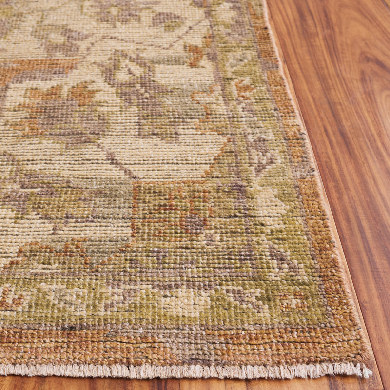 Tapis oriental en laine noué à la main Kline, Rectangle 6 pi x 9 pi
