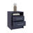 Eter Nightstand With Two Drawers And One Open Storage Shelf, Modern Bedroom Storage