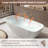 Fslefay 67'' Freestanding Bathtub Solid Surface Deep Soaking Tubs-125361583