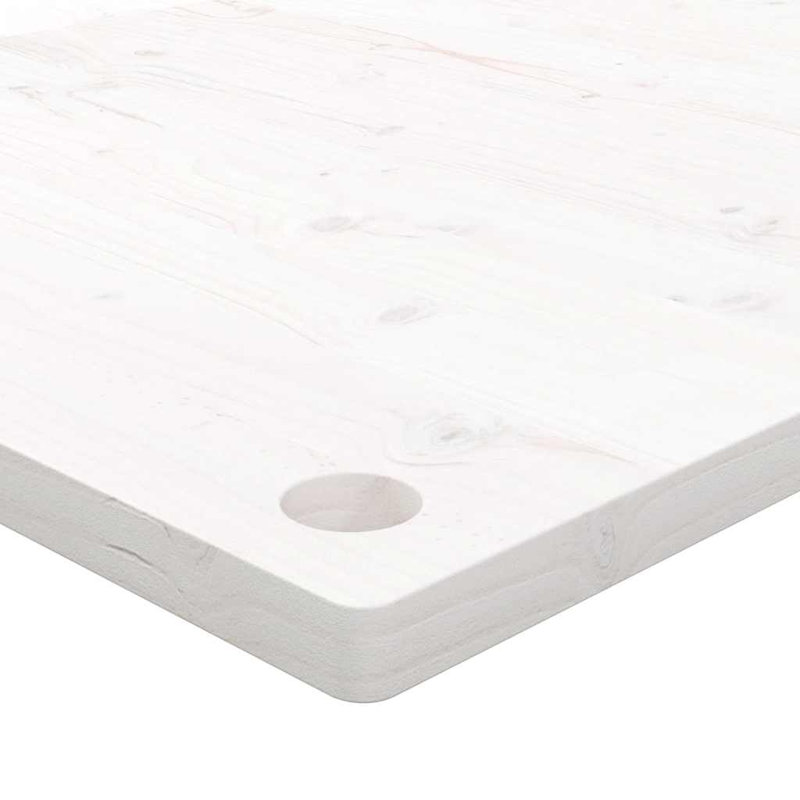 Solid Wood Table Top, White