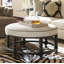 Barclay Butera Upholstery Round Ottoman