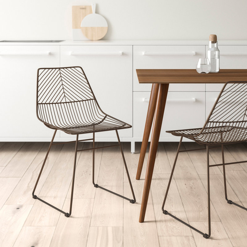 Outdoor Patio Dining Side Chair, Bronze