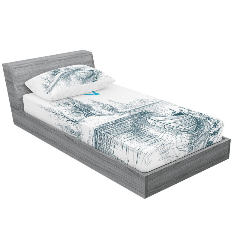 Microfiber Sheet Set, Twin XL Sheet Set with Fitted Sheet