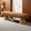 Banc de salle à manger pour la salle à manger, banc de chambre à coucher tapissé à l'extrémité du lit, repose-pieds Boucle pour le salon, pieds en bois avec tabouret de 64 po et capacité de poids de 300 lb-962765652-944998196-944998195