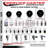 Rubber 10MM Threaded Stem Caster Set 2 Brakes SCC
