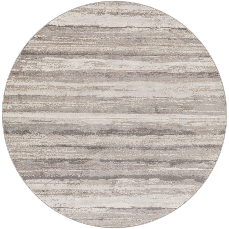 Behan Striped Medium Gray/Tan/Camel Rug