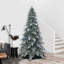 7.5' H Lighted Artificial Spruce Christmas Tree