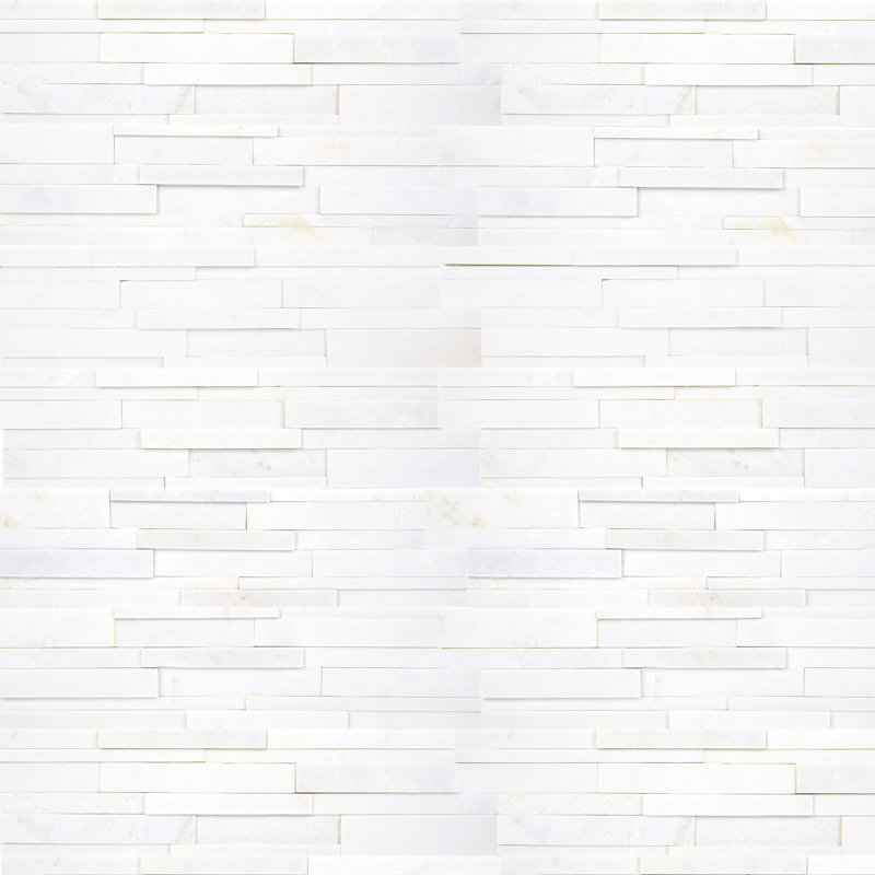 Carrelage mural 6 po x 24 po, Blanc aurique