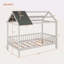 Lit simple en bois avec clôture-803263108