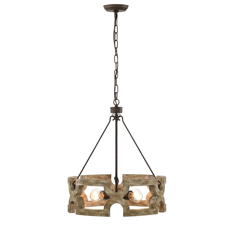Cuney 4 - Light Dimmable Drum Chandelier