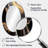 Gold And Black Marble Mirage II - Large Oval Wall Mirror On Metal-106342832