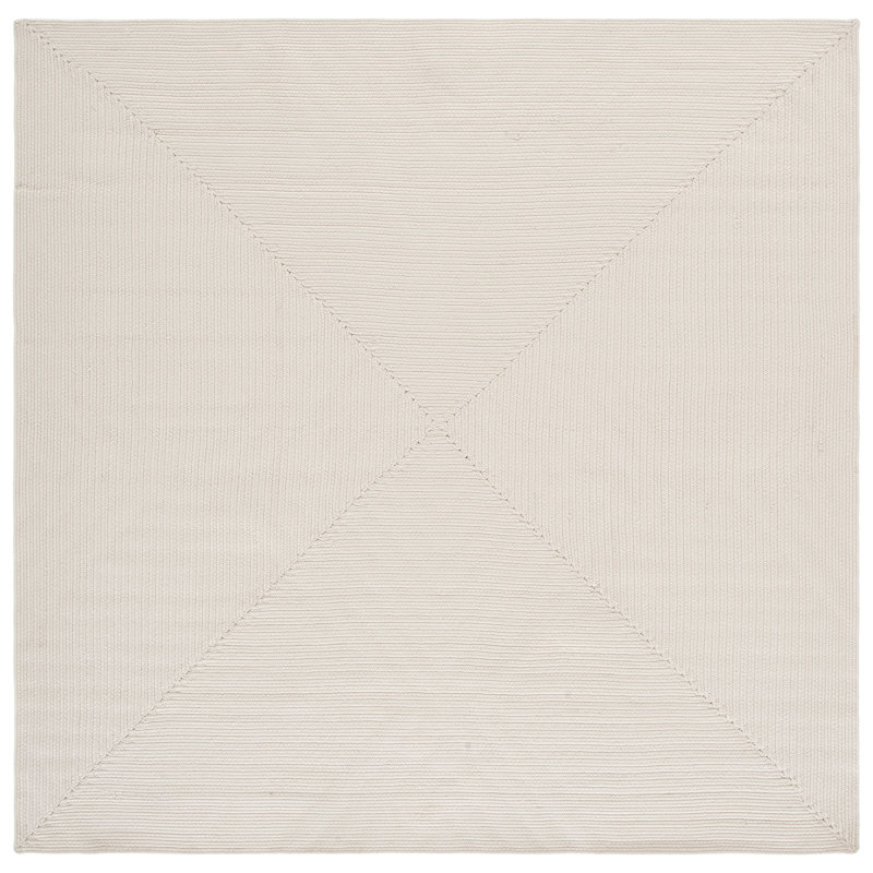 Tapis d'intérieur tissé à la main Amaya, Carré 6 pi 0 po x 6 pi 0 po