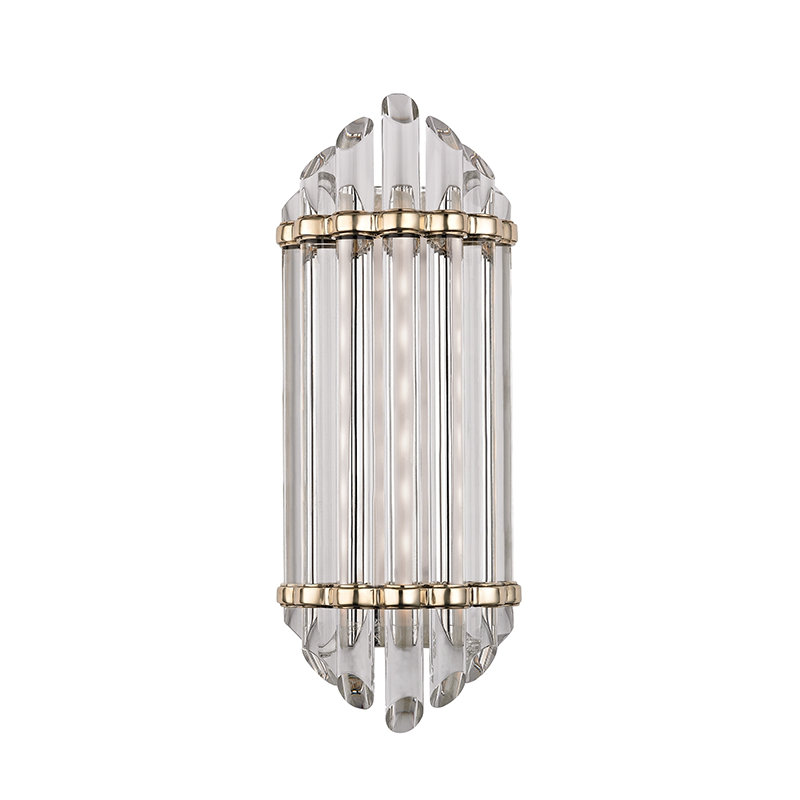 Albion 8-Light LED Bath Bar, Aged Brass