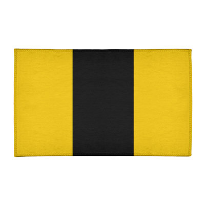 Tapis jaune/noir