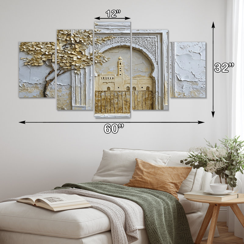 Art marocain sur toile, médina marocaine
