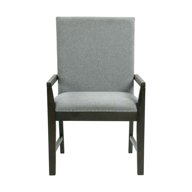 Fauteuil en tissu gris Tremel