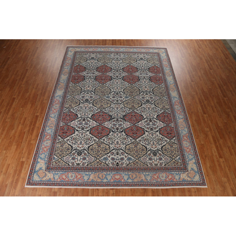 Tapis turc Bakhtiari noué à la main 10 x 13