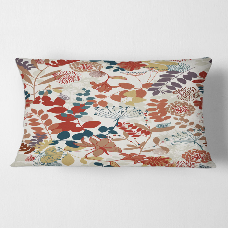 Coussin Rectangle, Retro Botanical Garden - Bohemian & Eclectic
