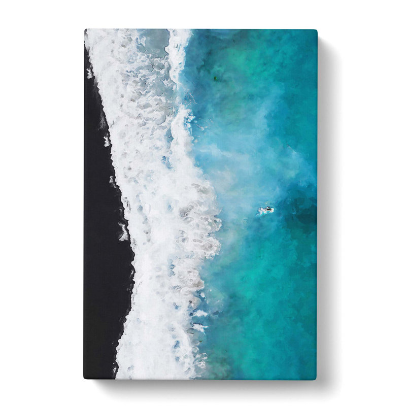 Leaving The Beach - Wrapped Canvas Painting, 91cm H x 60cm W x 3cm D