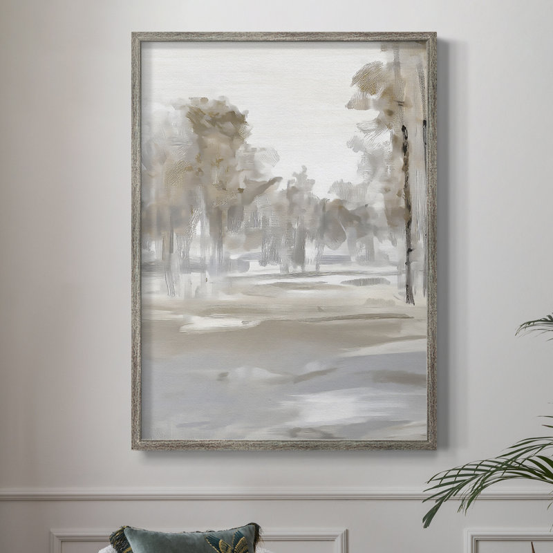 FLORAL Series DLV Framed Print - Solid Wood, 11" H x 9" W