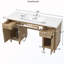Rangement autoportant pour salle de bain avec lavabo et plateau basculant-537266869