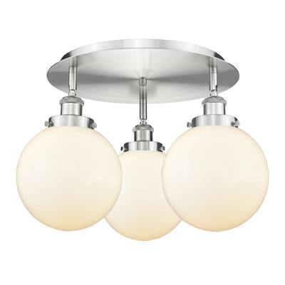 Alvi Glass Semi Flush Mount
