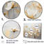 «White Buttercups On Beige Simplicity I», reproduction d'art sur toile-95881202-134047938