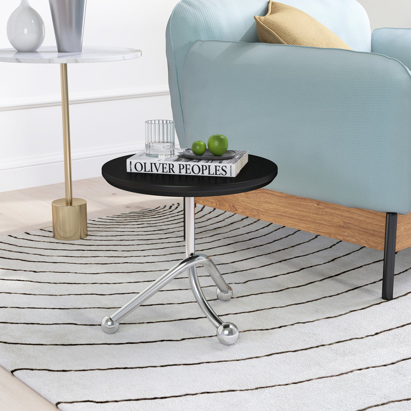Table d'appoint en métal 15,55 po H